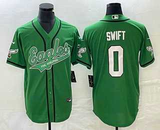 Men's Philadelphia Eagles #0 DAndre Swift Green Cool Base Stitched Baseball Jersey,We sell and wholesale Men's Philadelphia Eagles #0 DAndre Swift Green Cool Base Stitched Baseball Jersey on line form chian!